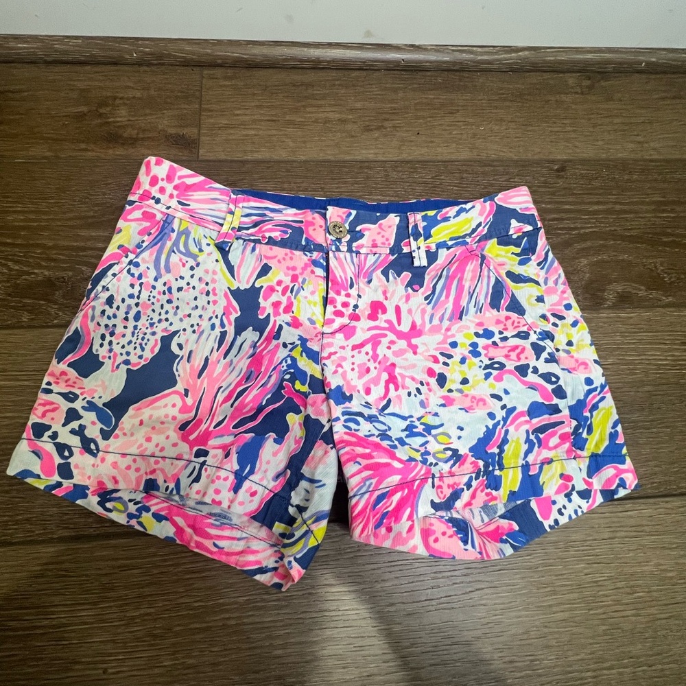 Lilly Pulitzer Callahan Shorts "Indigo Sunken Treasure"
